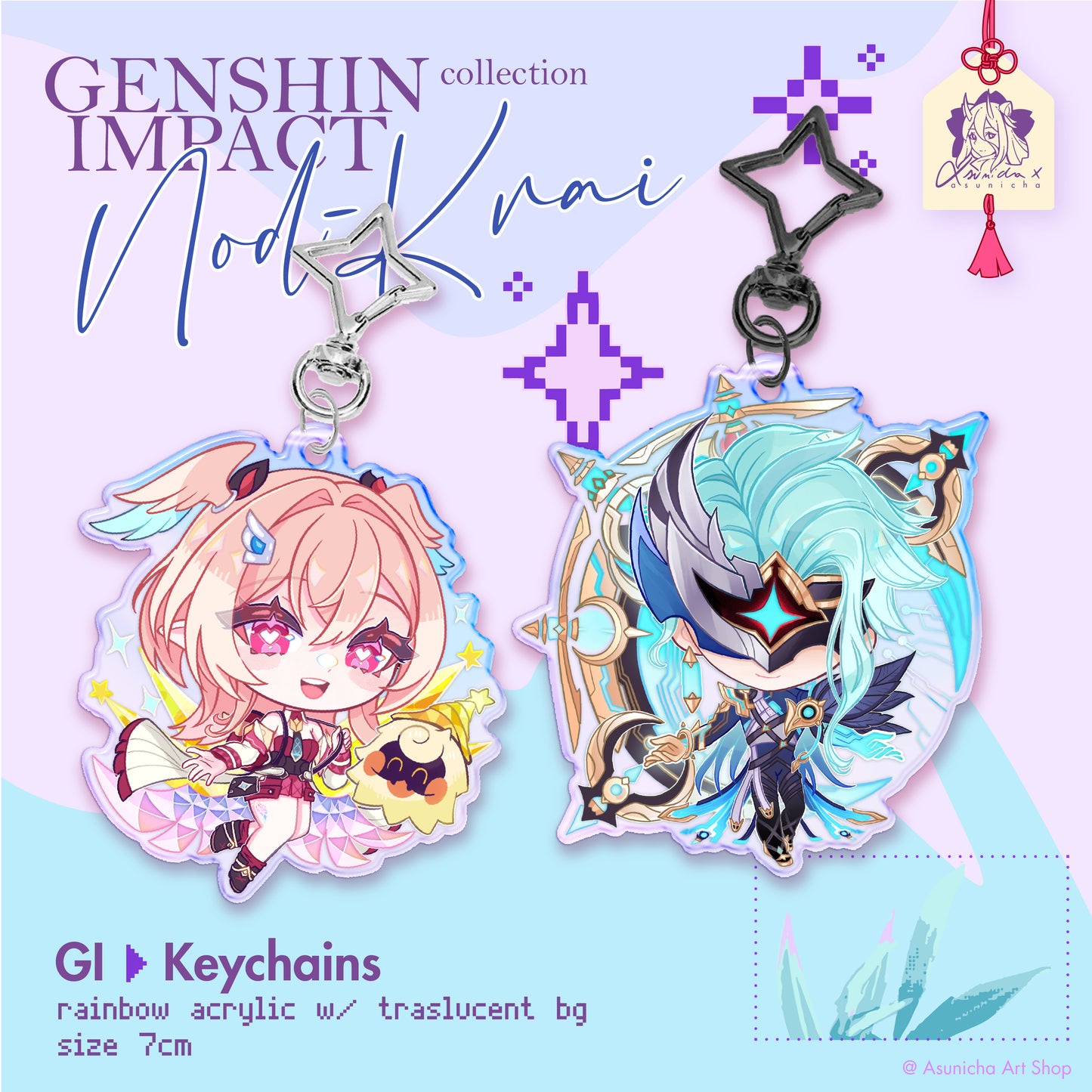 Dottore and Linnea GI ◣ KEYCHAINS