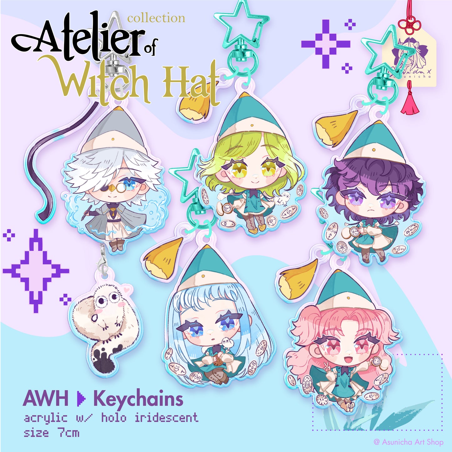 [PRE ORDER] Witch Hat Atelier ◣ KEYCHAINS