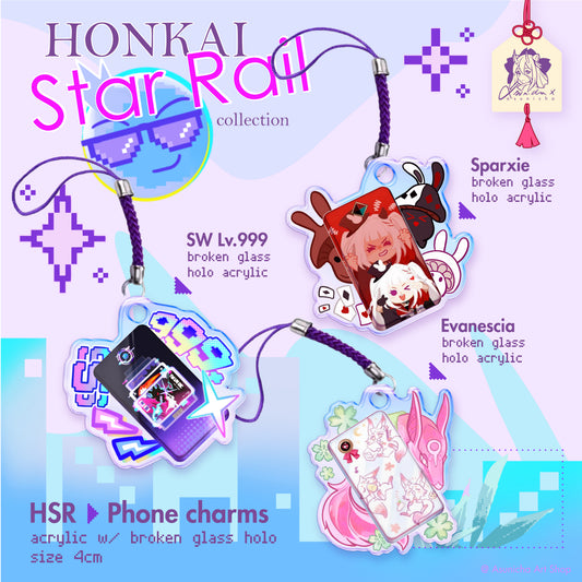 [PRE ORDER] Silver Wolf Lv.999 | Sparxie | Evanescia HSR ◣ PHONE CHARM