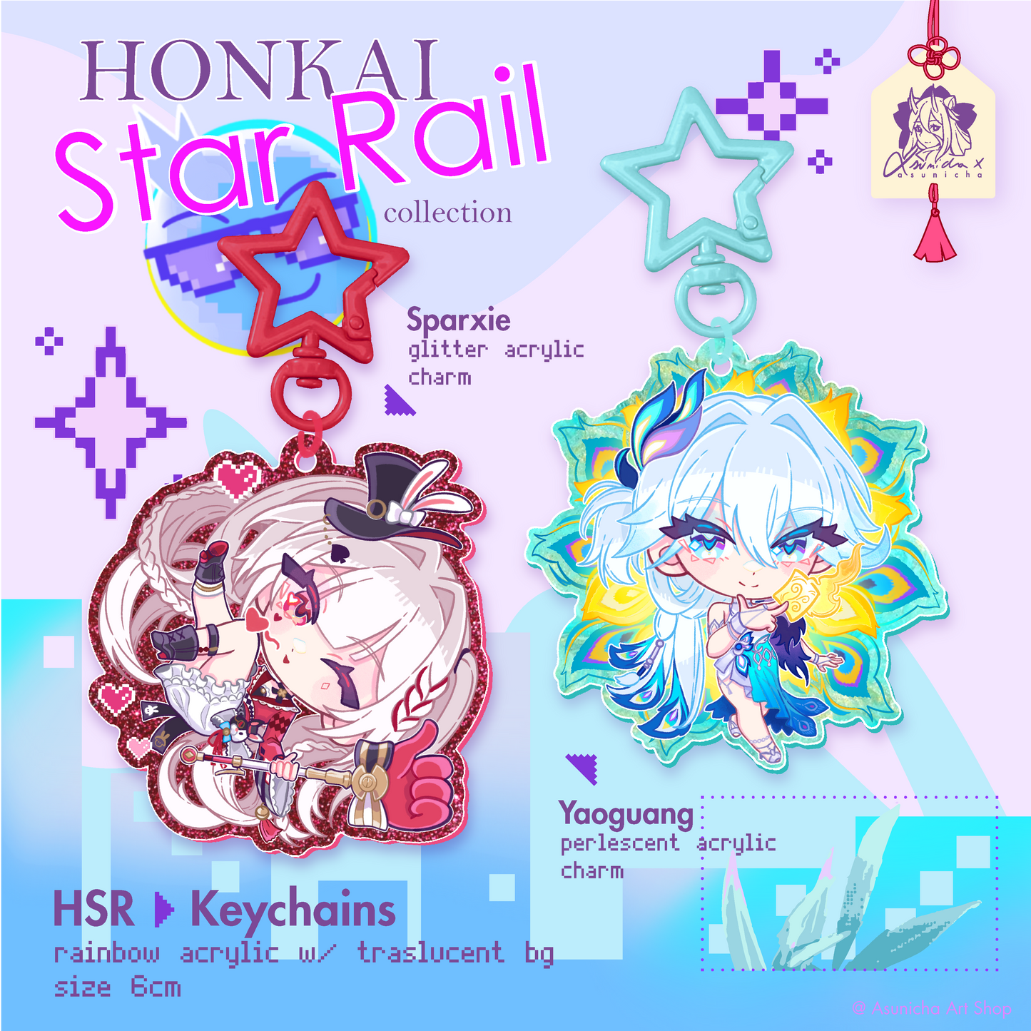 [PRE ORDER] Sparxie and Yaoguang HSR ◣ KEYCHAINS