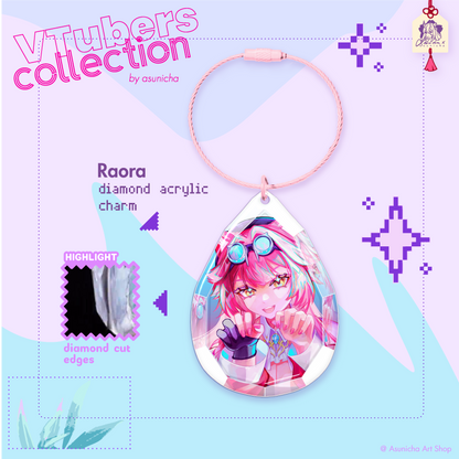 Vtubers Collection (vol.1) ◣ DIAMOND KEYCHAINS