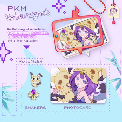 [VOL. 3] Rotomagnet Photocard Set ◣ MAGNETIC SHAKER HOLDER
