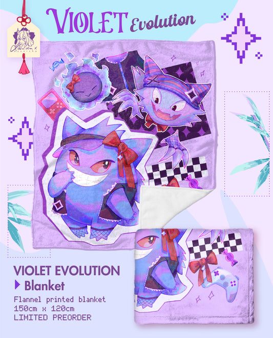 [PRE ORDER ONLY: PLEASE READ DESCRIPTION] PokeColour Collection: Violet Evolution ◣ BLANKET
