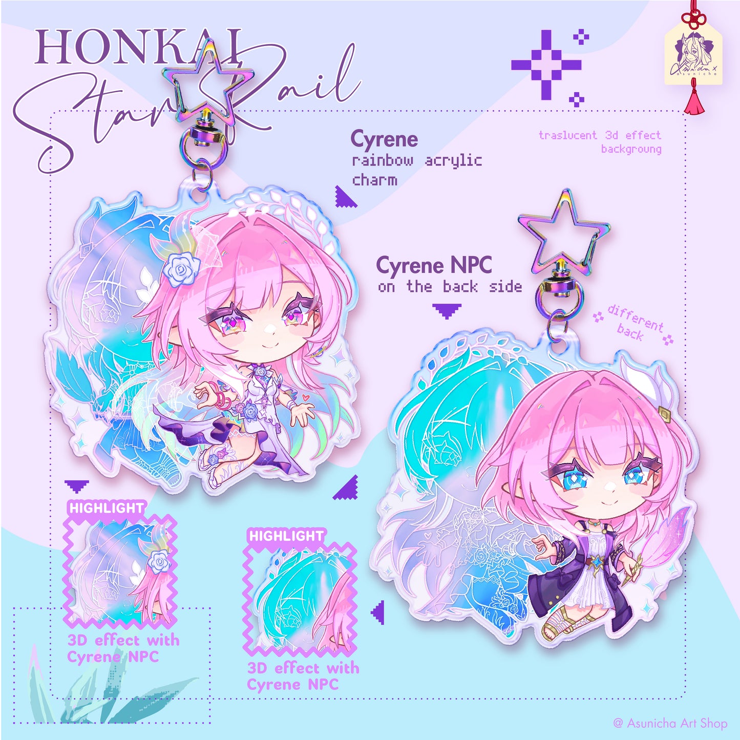 Cyrene HSR ◣ KEYCHAIN