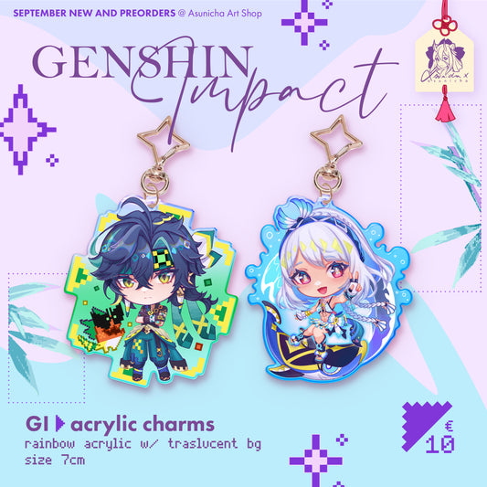 Genshin Impact: FONTAINE ❥ KEYCHAIN ​​COLLECTION